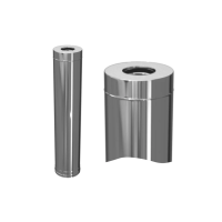 Ferrum Austenite HF сэндвич 1,0 м (304/0,8мм + нерж.+ ceramics) Ф115х200