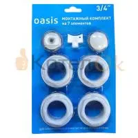 Монтажный комплект для радиатора Oasis Присоединительный набор 1/2''