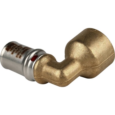 фото STOUT  SFP-0010-001216 Угольник-переходник с внутренней резьбой для металлопластиковых труб прессовой
