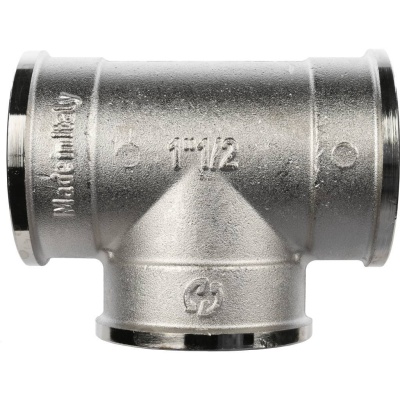фото STOUT SFT-0020-000038 Тройник ВВ никелированный